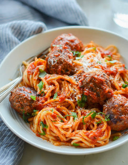 Pasta and Meatballs (15 Serves)