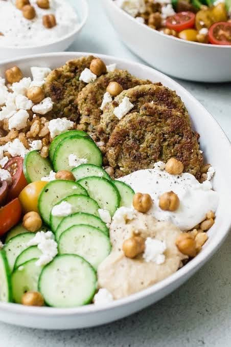 Falafel Bowl with Chickpeas (15 Serves)