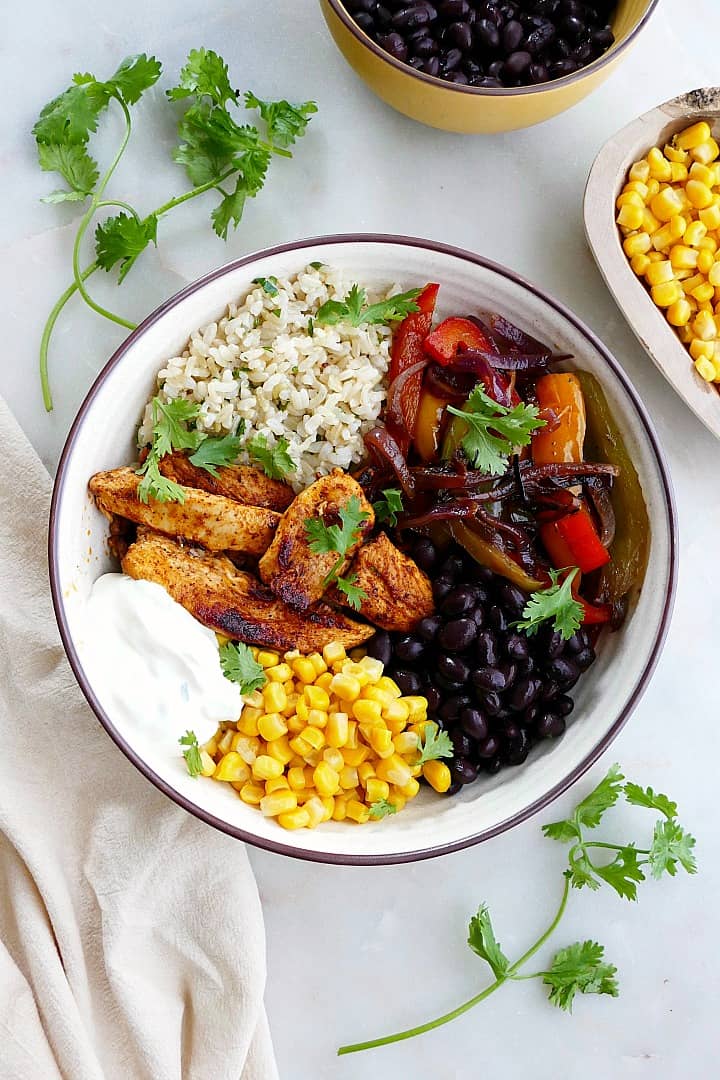 Chicken Fajita Bowl (15 Serves)