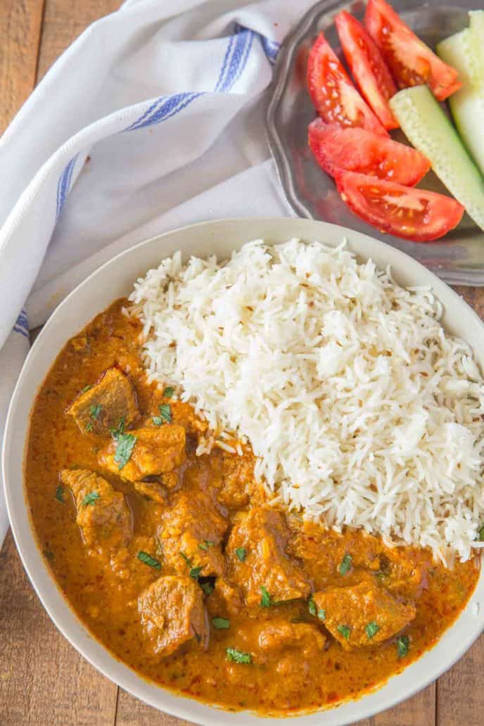 Lamb Curry with Basmati Rice (15 Serves)