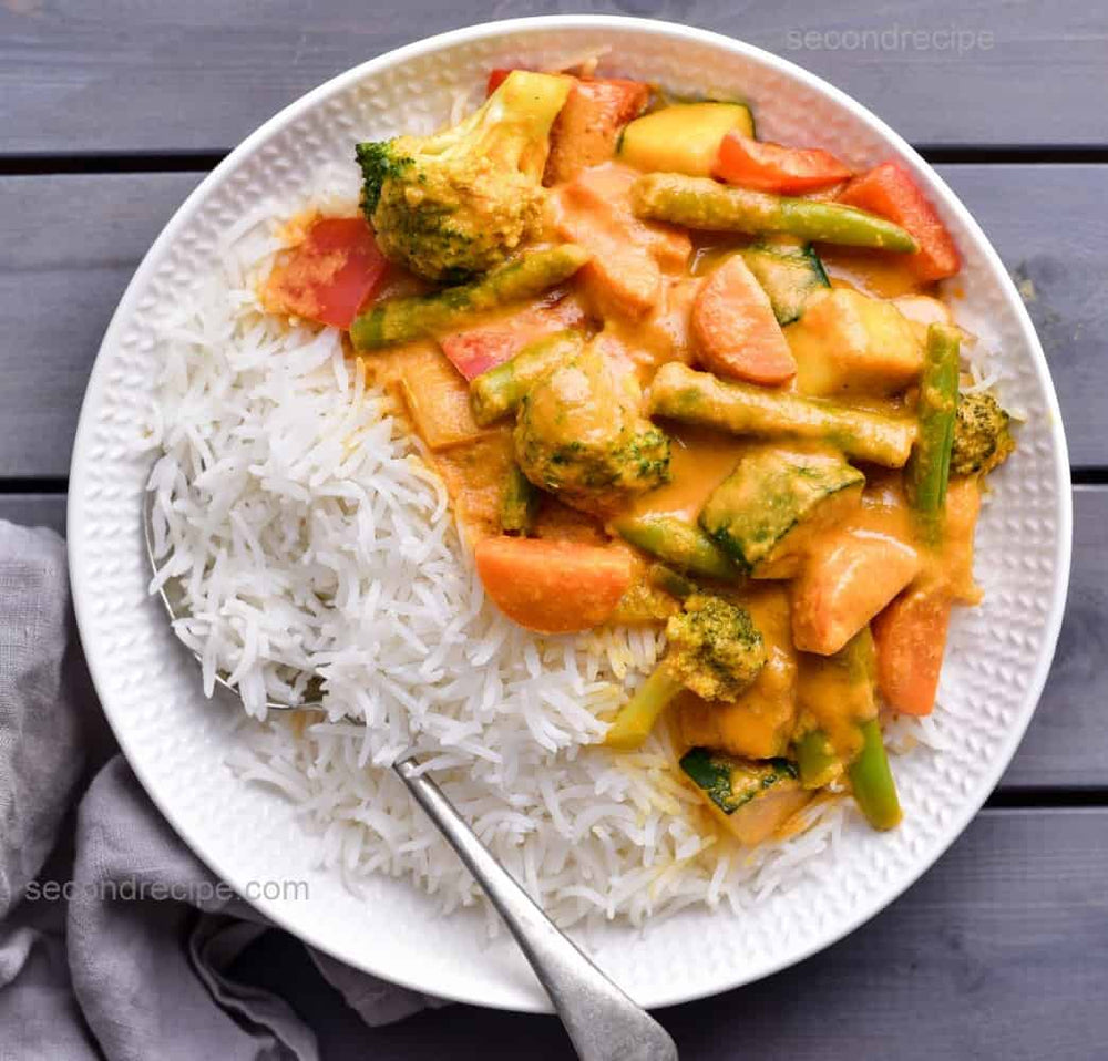 Mixed Vegetable Korma with Basmati Rice (15 Serves)